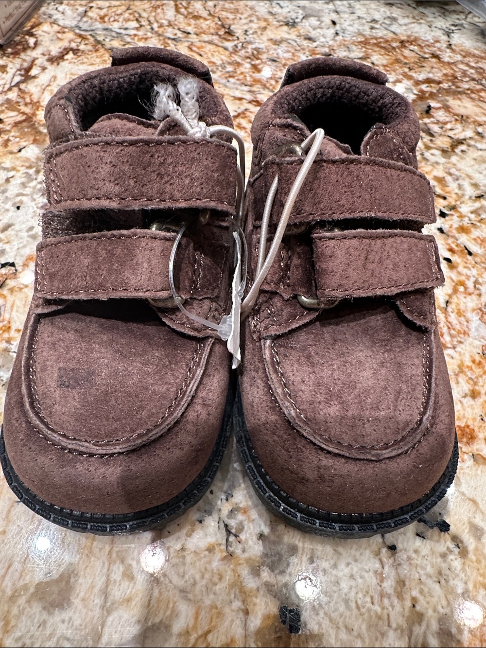 Cherokee Kids Brown Suede Velcro Shoes